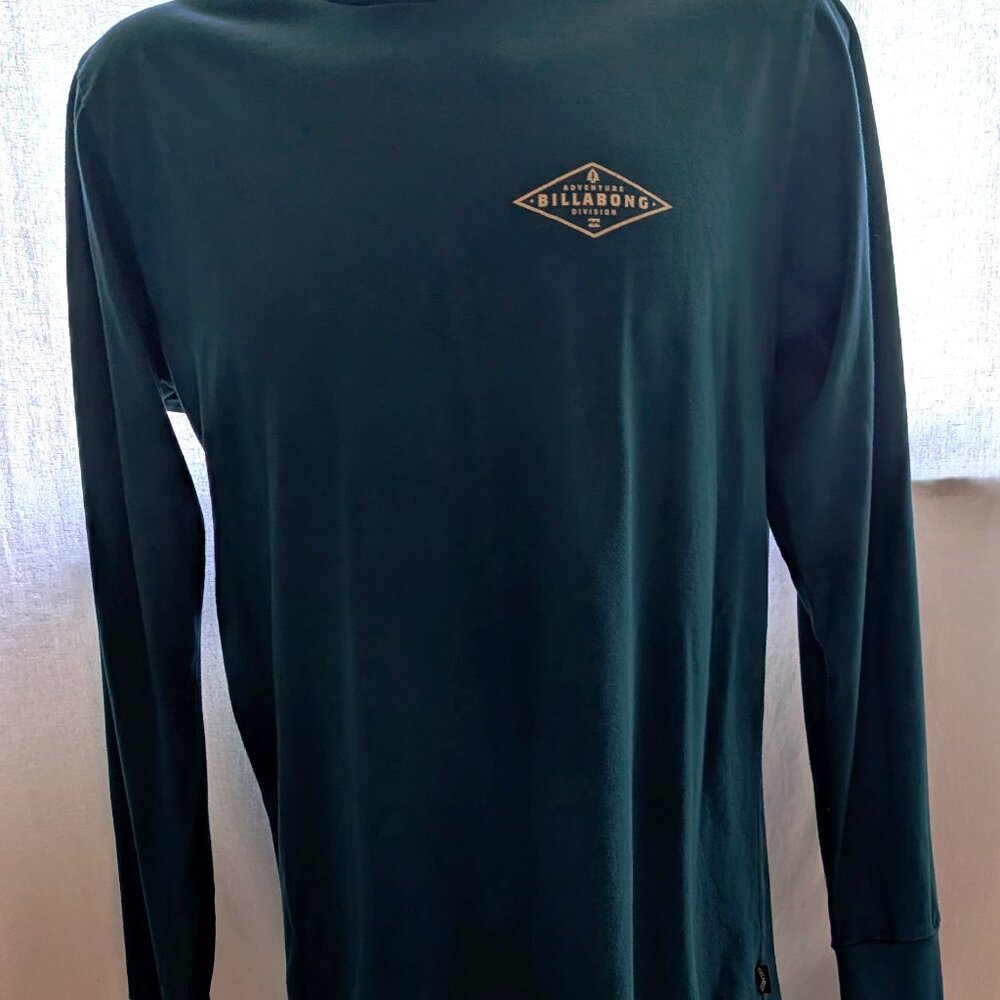 Billabong Adventure Division Long Sleeve Tee – Teal, Size L – Large Back Logo